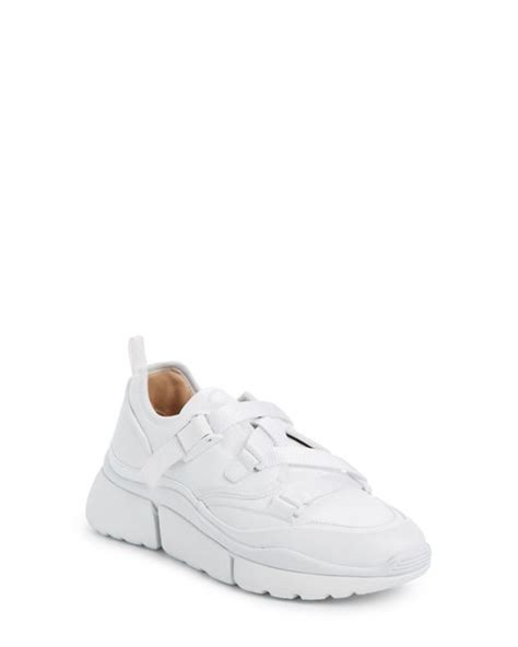 chloe sonnie sneakers white|chloe sneaker.